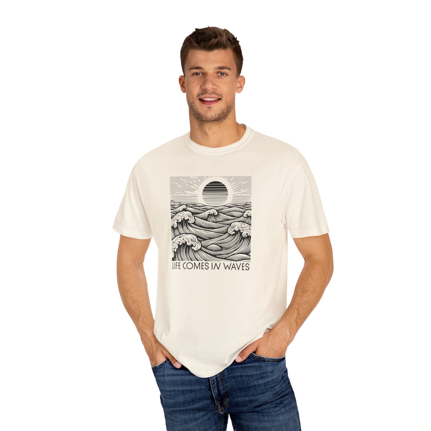 Life Comes in Waves - Comfort Colors T-Shirt