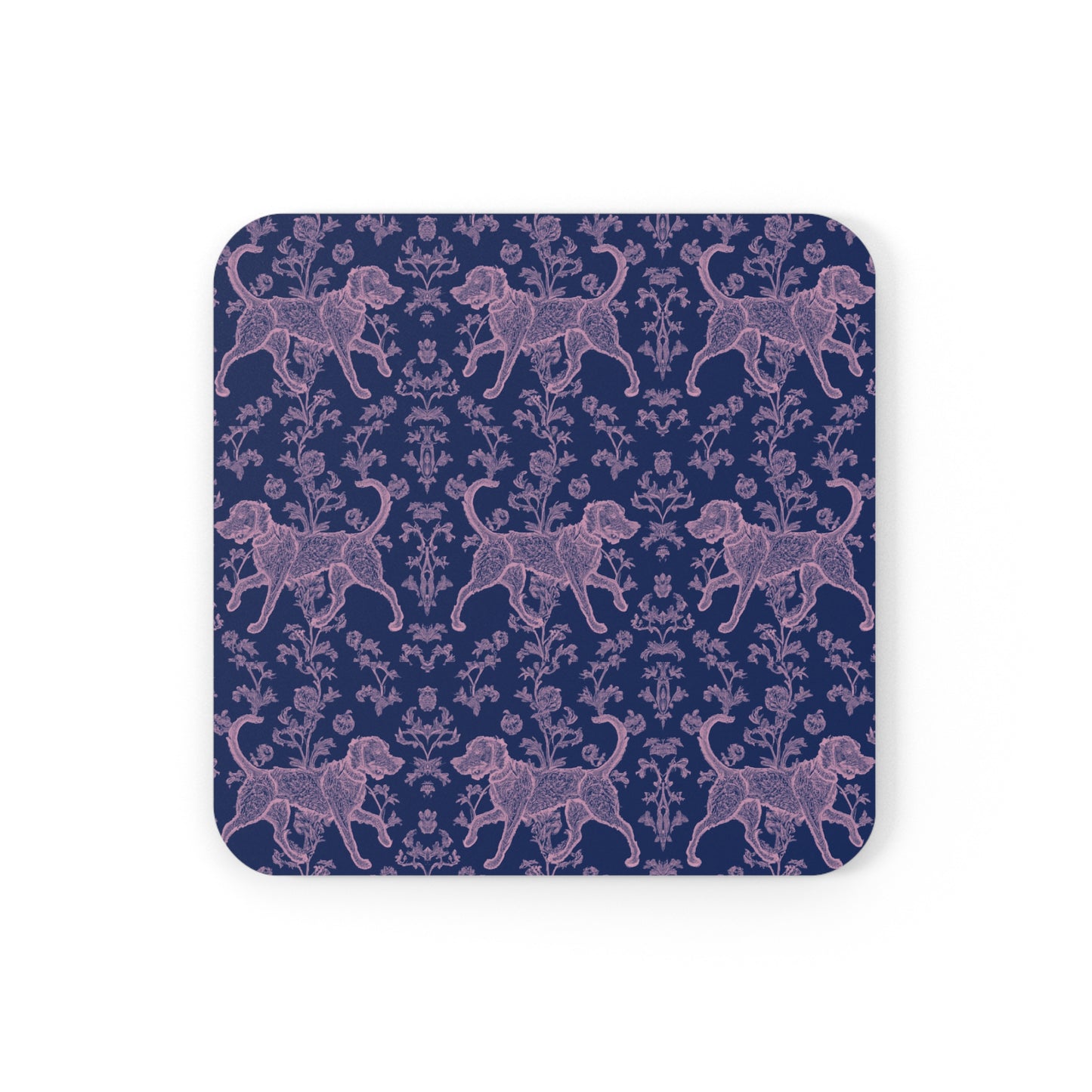 Lavish Labs in Pink - Cork Back Coaster