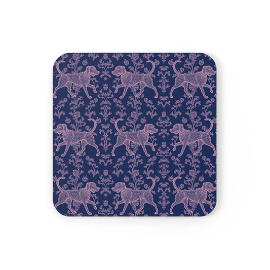 Lavish Labs in Pink - Cork Back Coaster