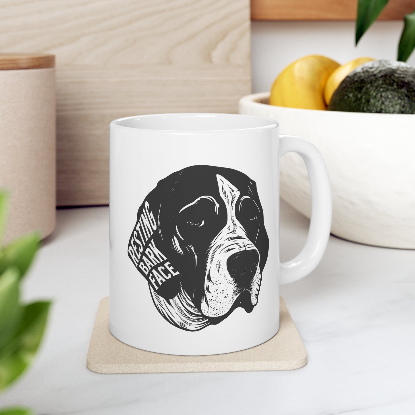 Resting Bark Face- Ceramic Mug 11oz