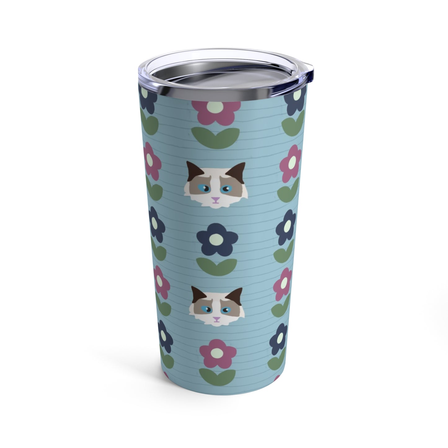 Paws and Petals (Cat Edition) - Tumbler 20oz