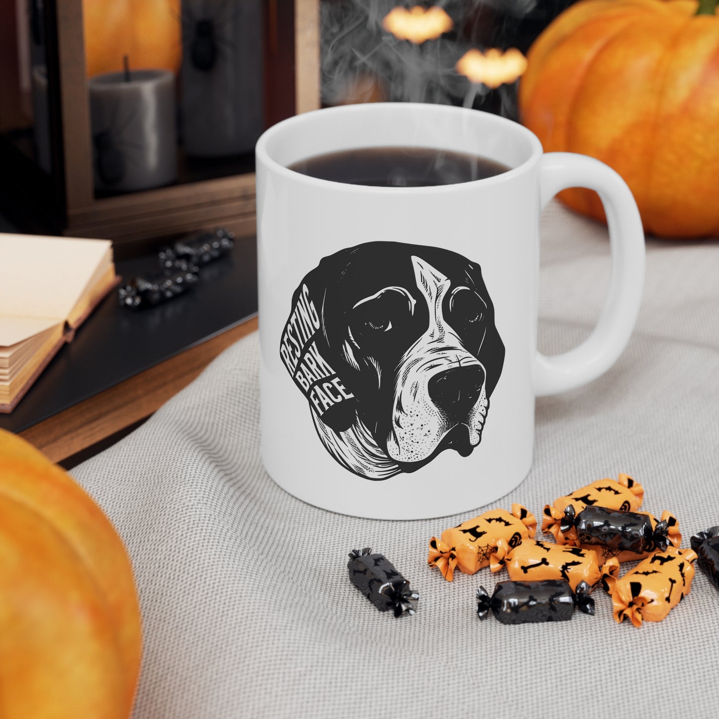 Resting Bark Face- Ceramic Mug 11oz