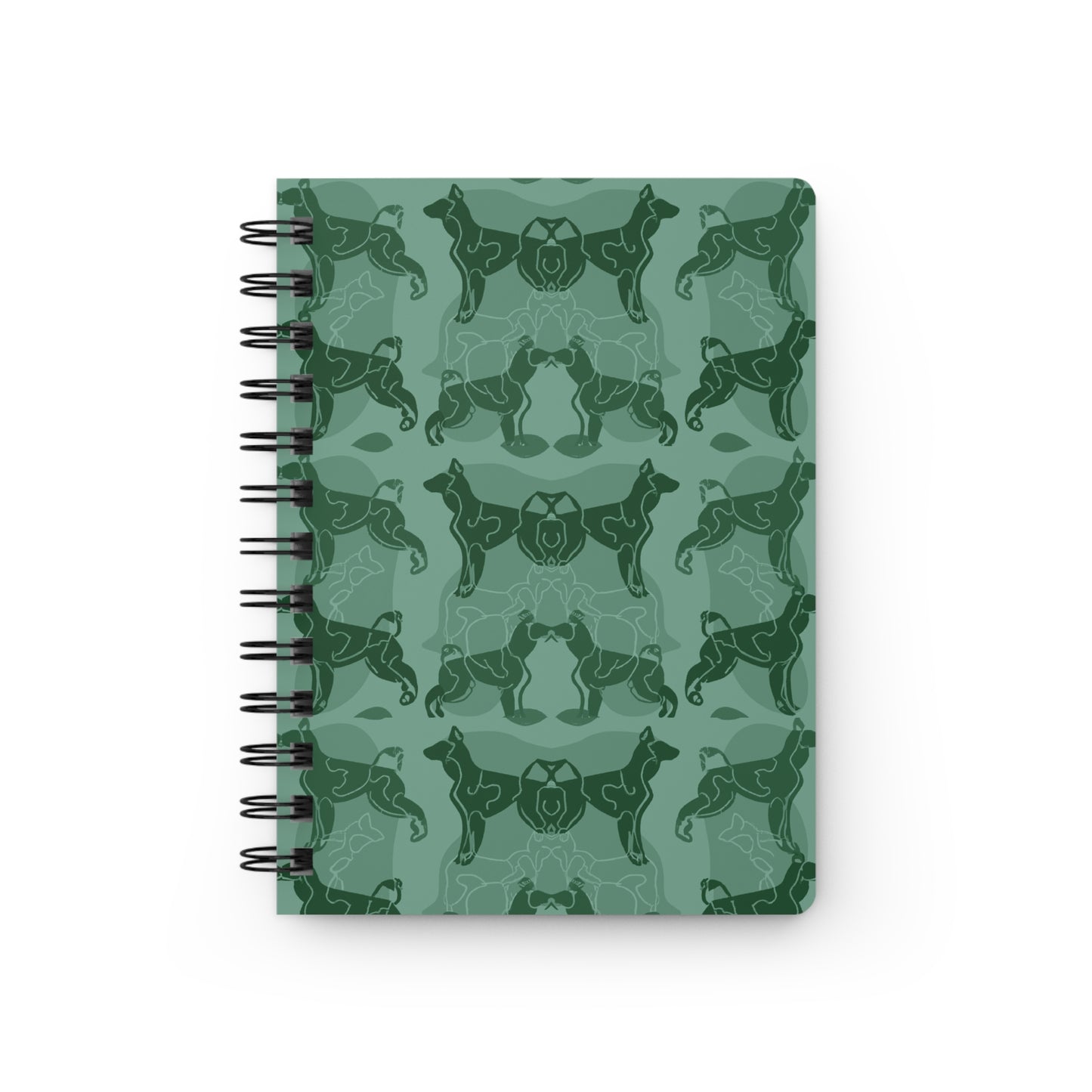 Green Doberman - Spiral Bound Journal