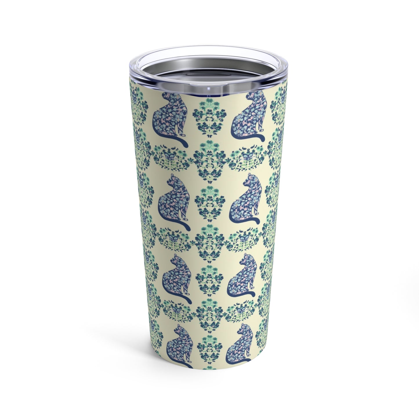 Floral Fusion (Cat Edition) - Tumbler 20oz