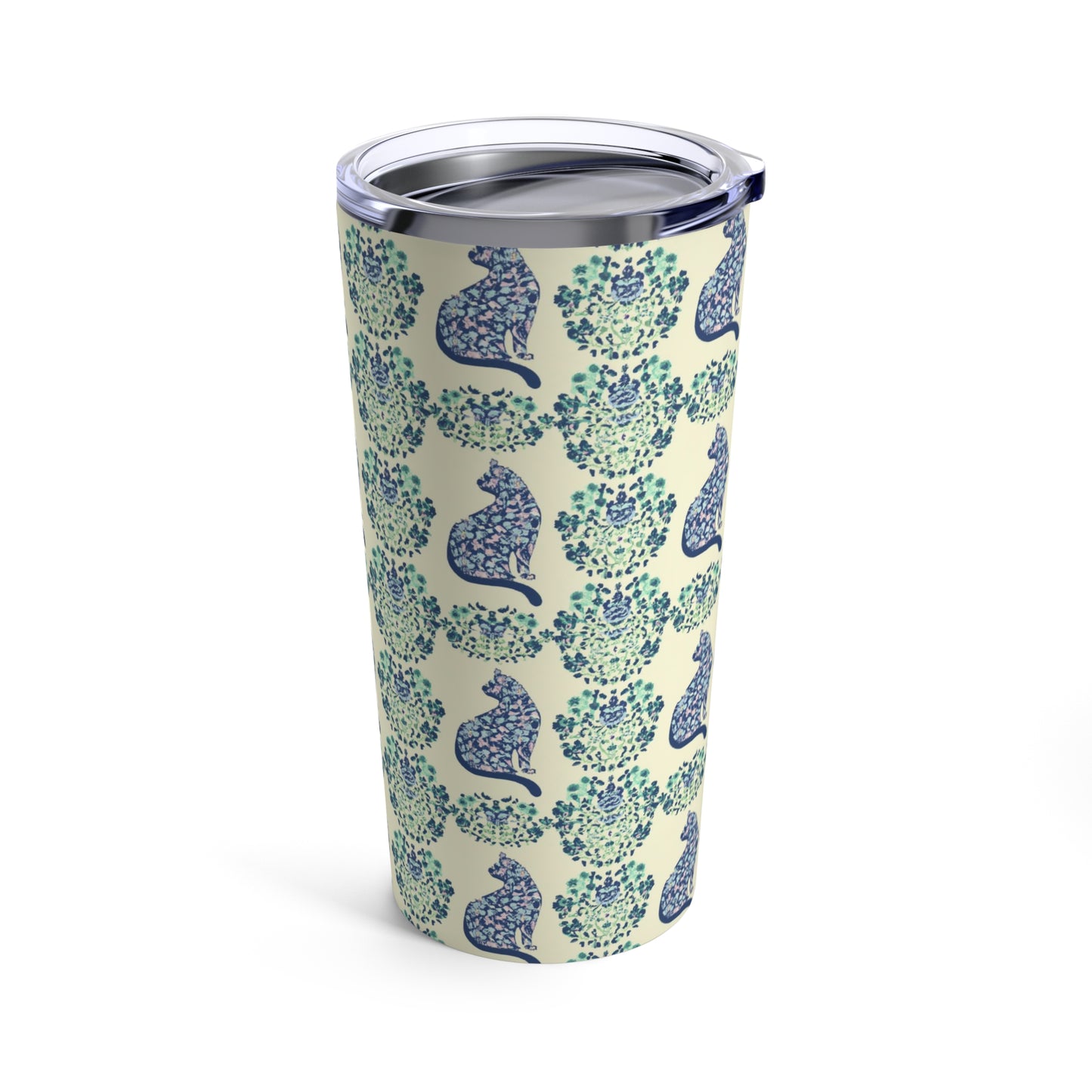 Floral Fusion (Cat Edition) - Tumbler 20oz