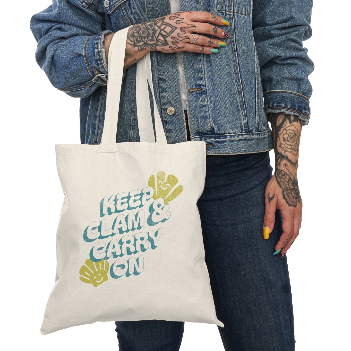 Keep Clam and Carry On - Tote Bag