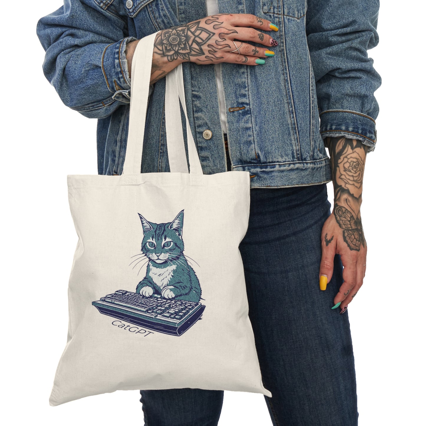 CatGPT Canvas Totebag