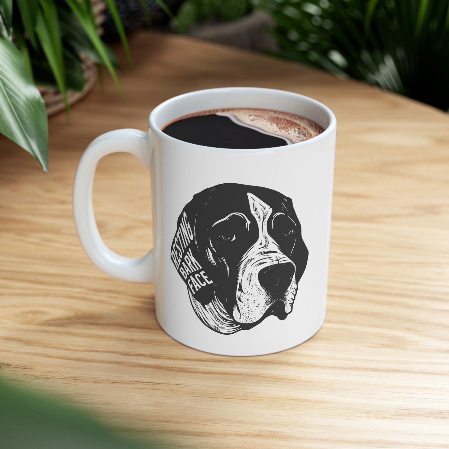 Resting Bark Face- Ceramic Mug 11oz