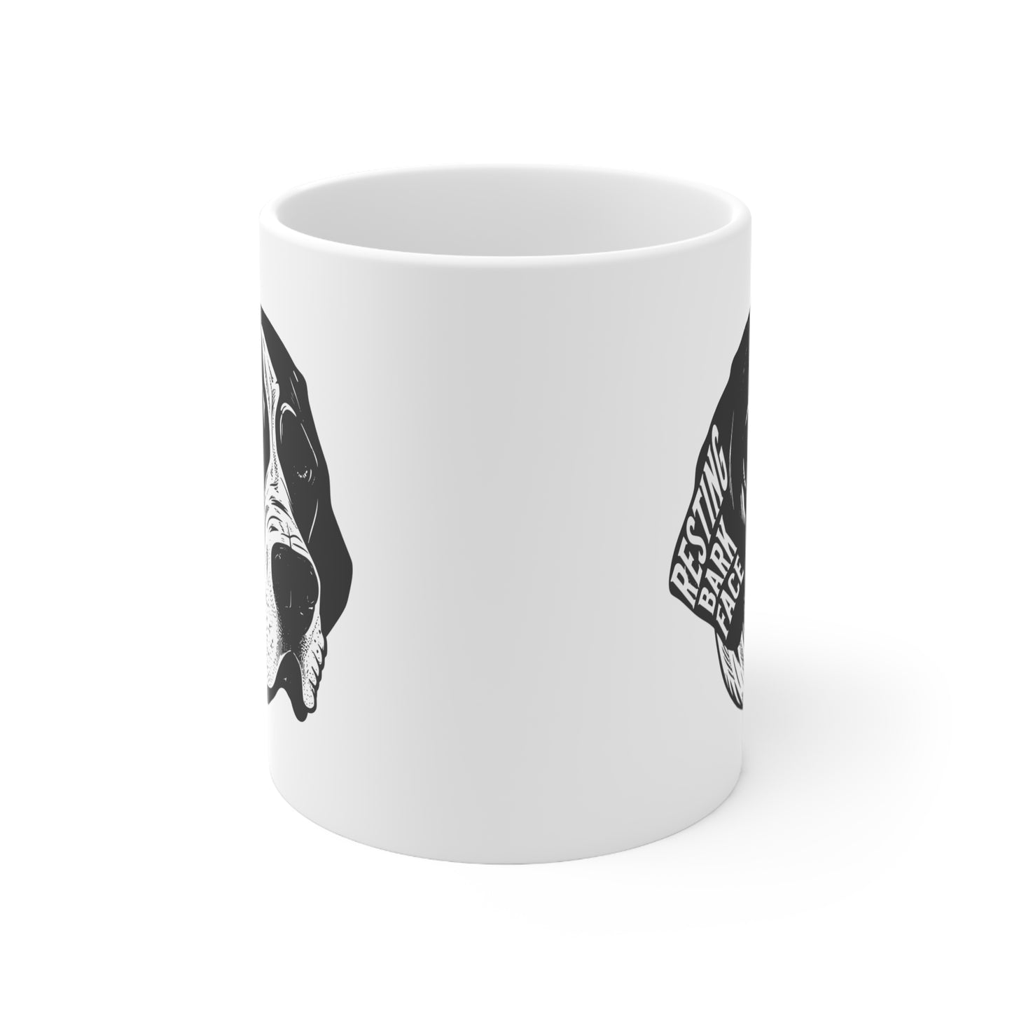 Resting Bark Face- Ceramic Mug 11oz