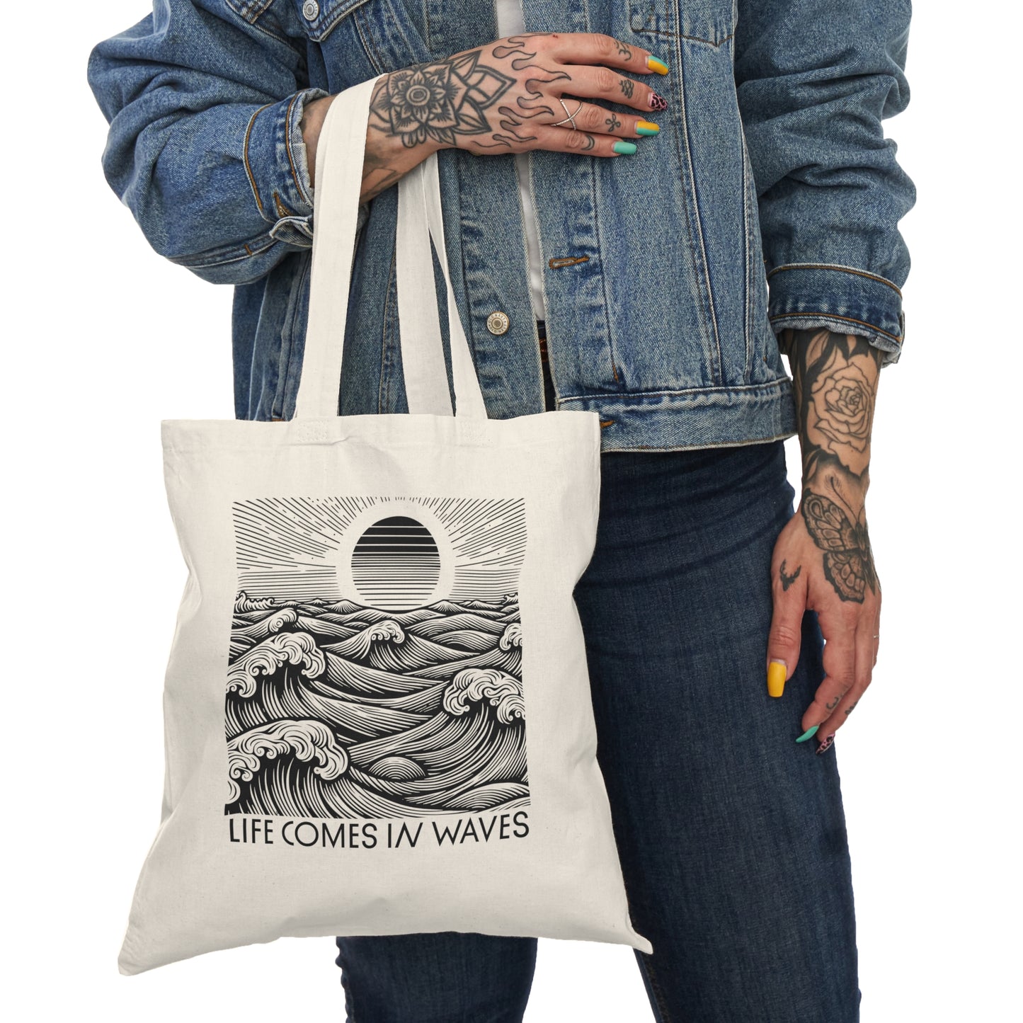 Life Comes in Waves - Tote Bag