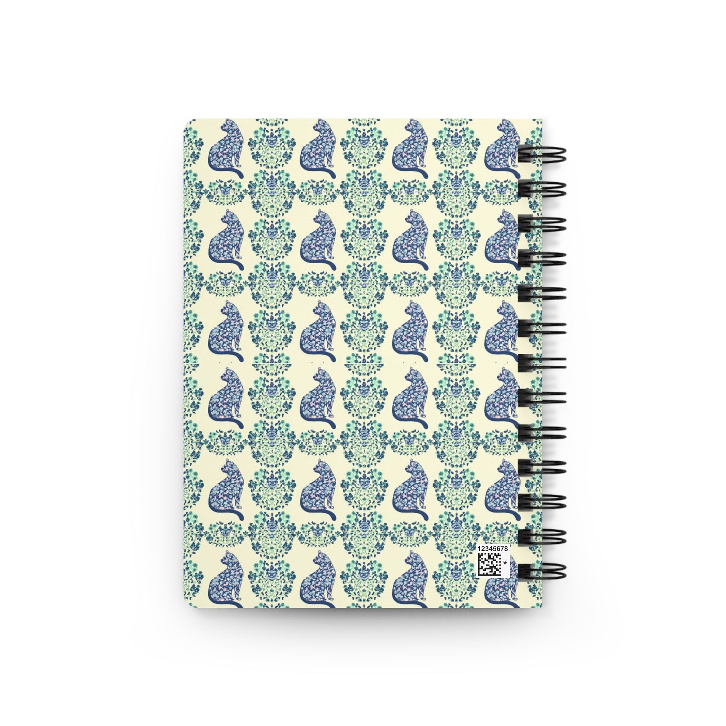 Floral Fusion (Cat Edition) - Spiral Bound Journal