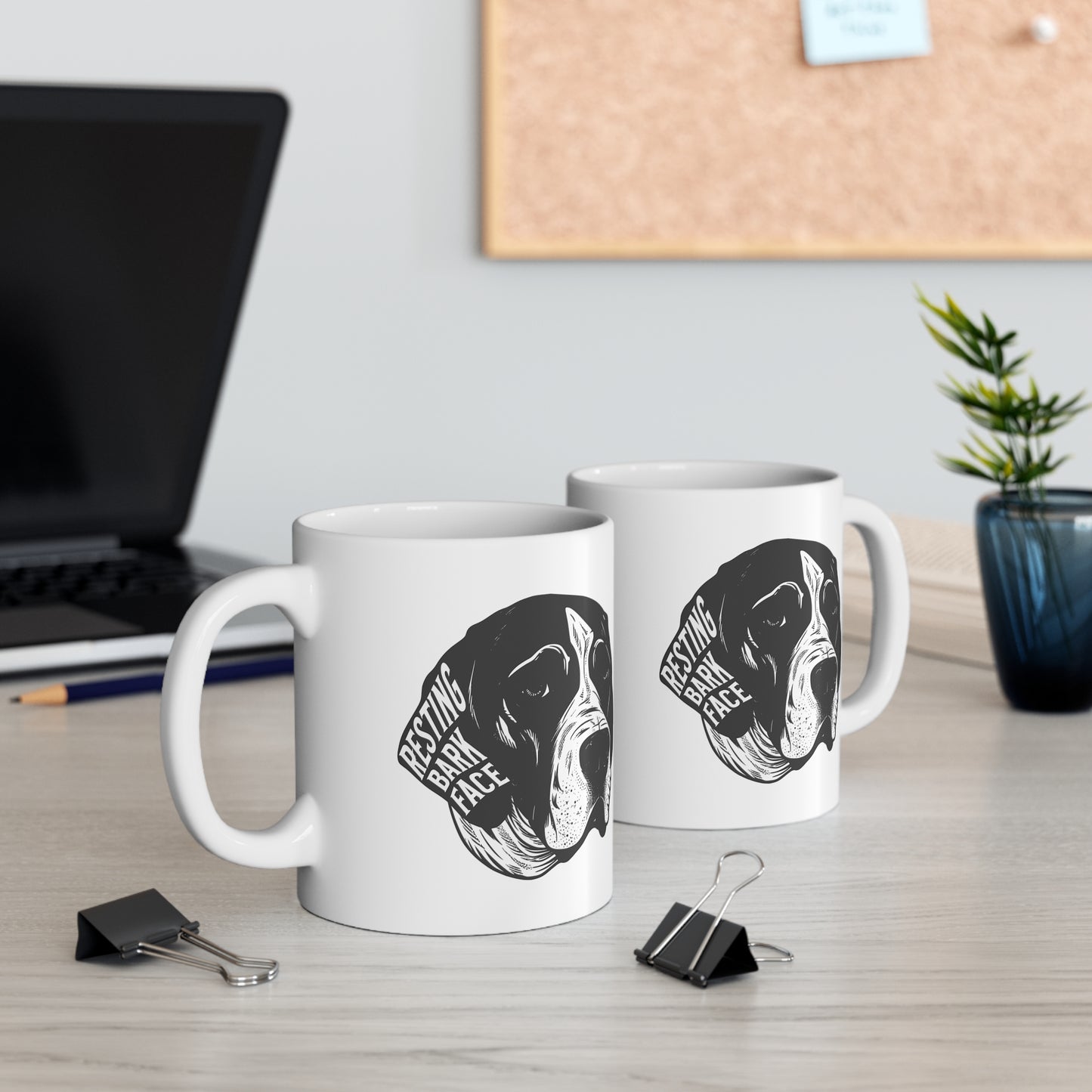 Resting Bark Face- Ceramic Mug 11oz