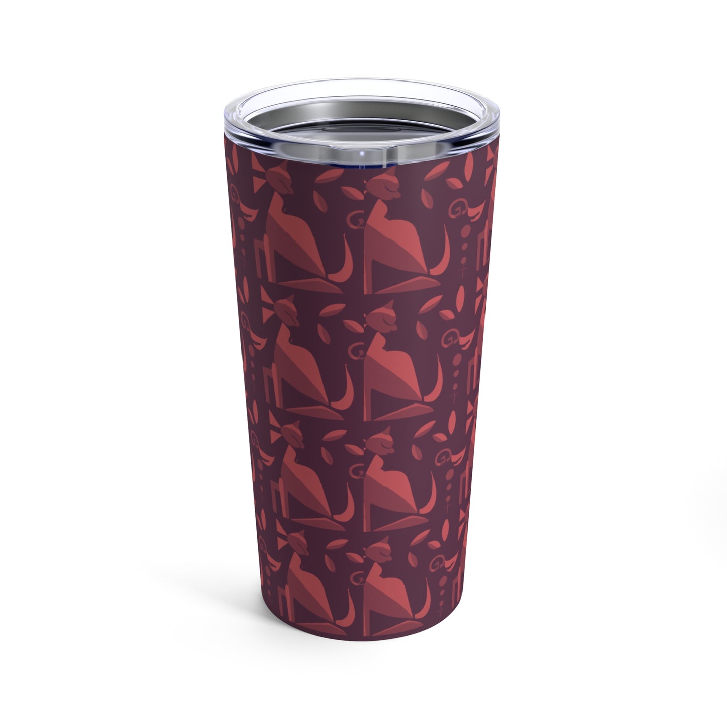 Whiskered Whimsy in Violet - Tumbler 20oz