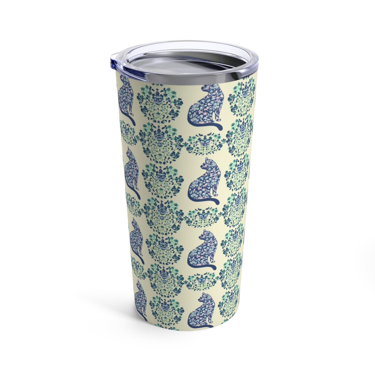 Floral Fusion (Cat Edition) - Tumbler 20oz