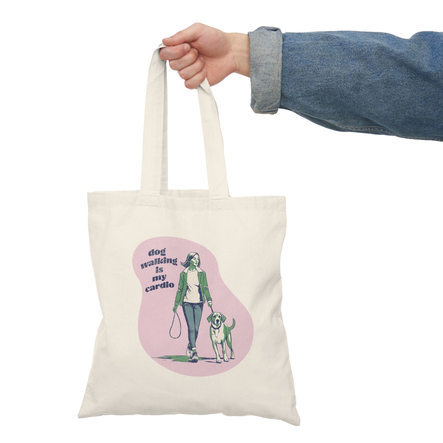 "Dog Walking Is My Cardio" Tote Bag