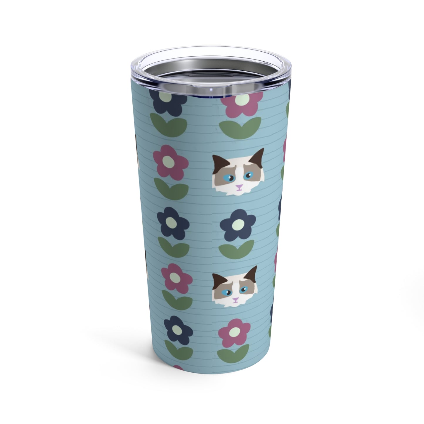 Paws and Petals (Cat Edition) - Tumbler 20oz