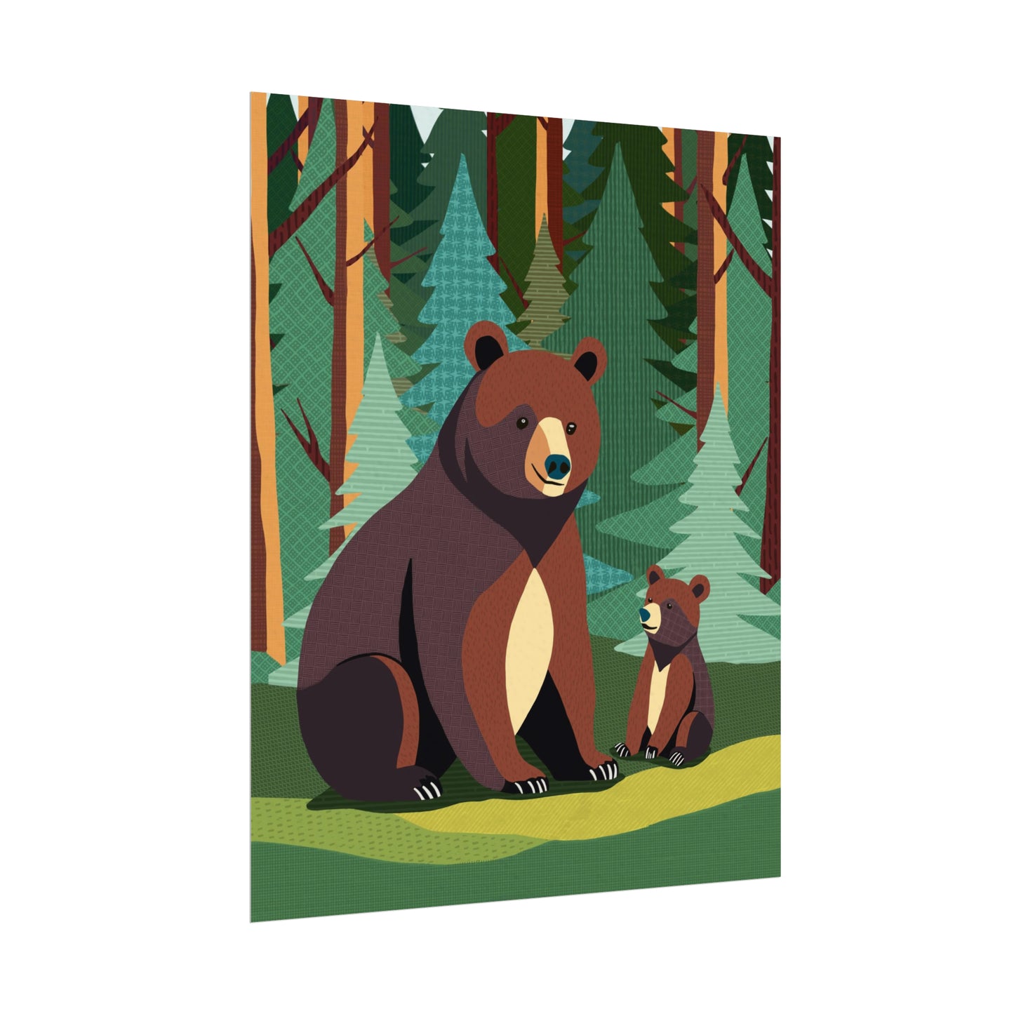 Bear-y Sweet Moments: Momma Bear & Baby Bear (Version 1)