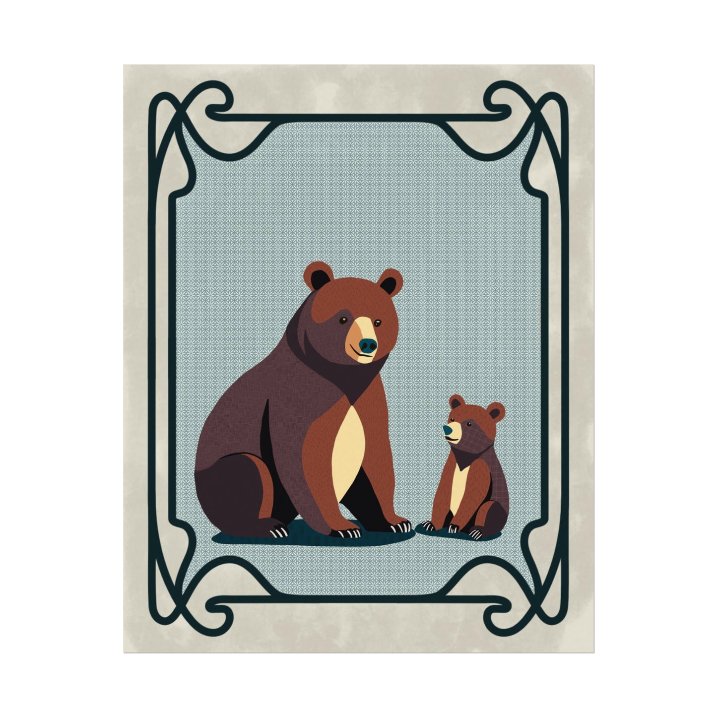 Bear-y Sweet Moments: Momma Bear & Baby Bear (Version 3)