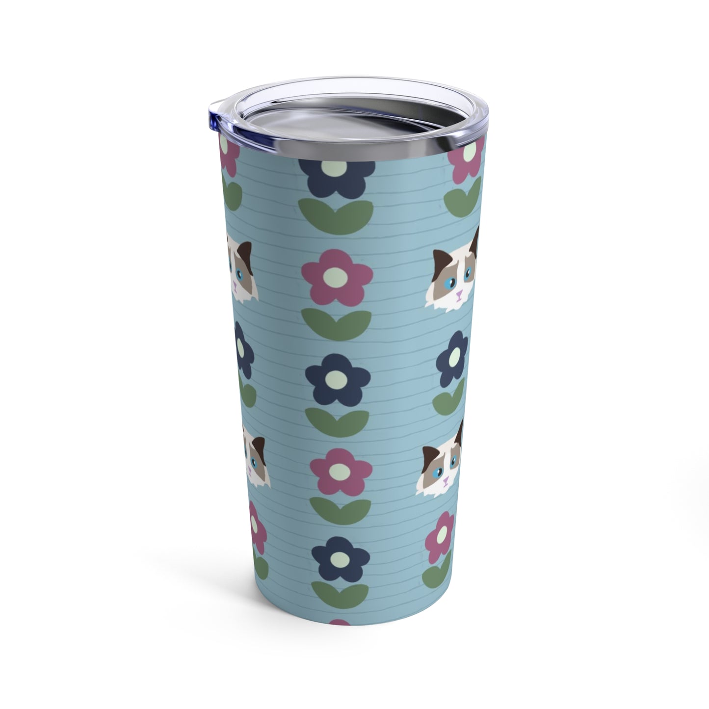 Paws and Petals (Cat Edition) - Tumbler 20oz