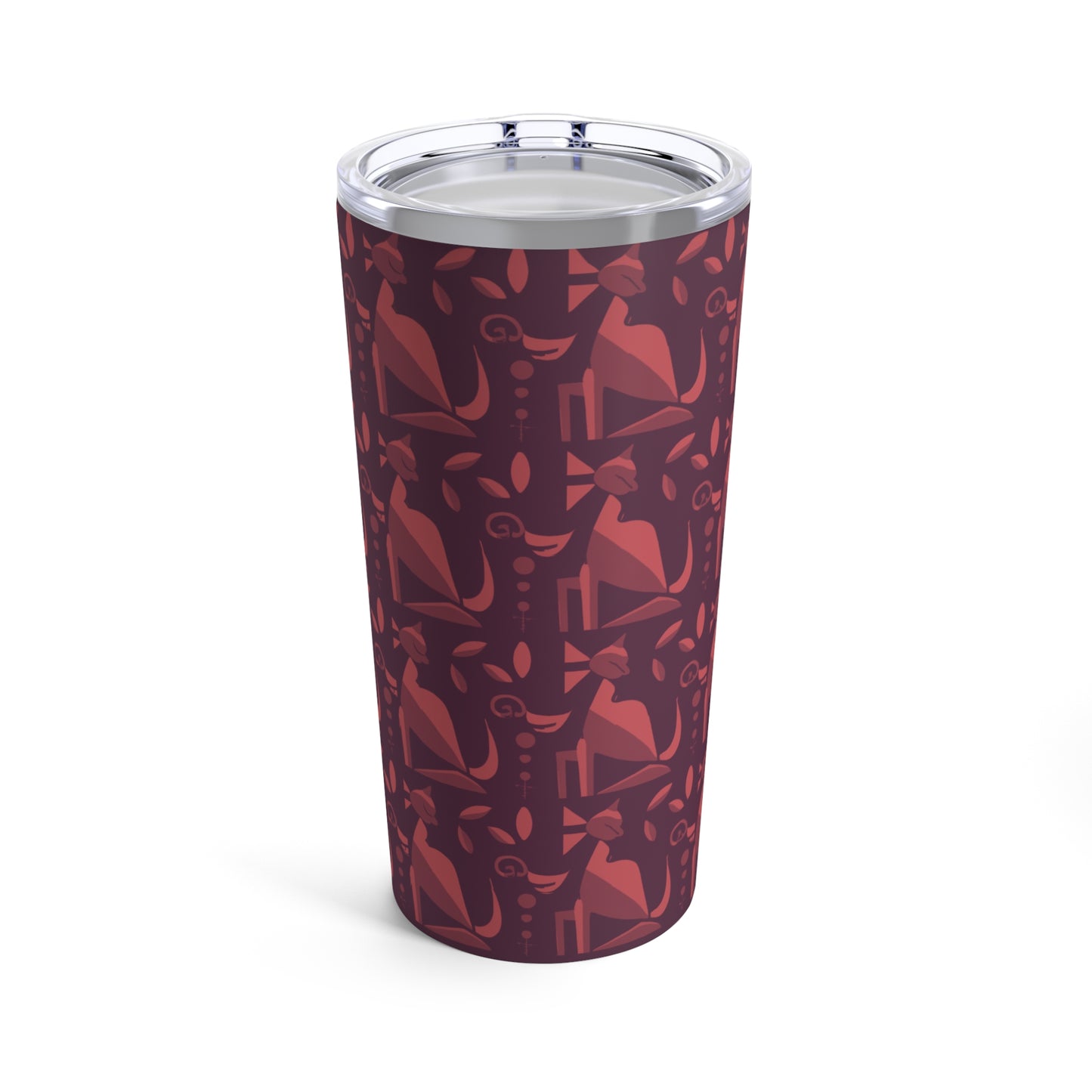 Whiskered Whimsy in Violet - Tumbler 20oz