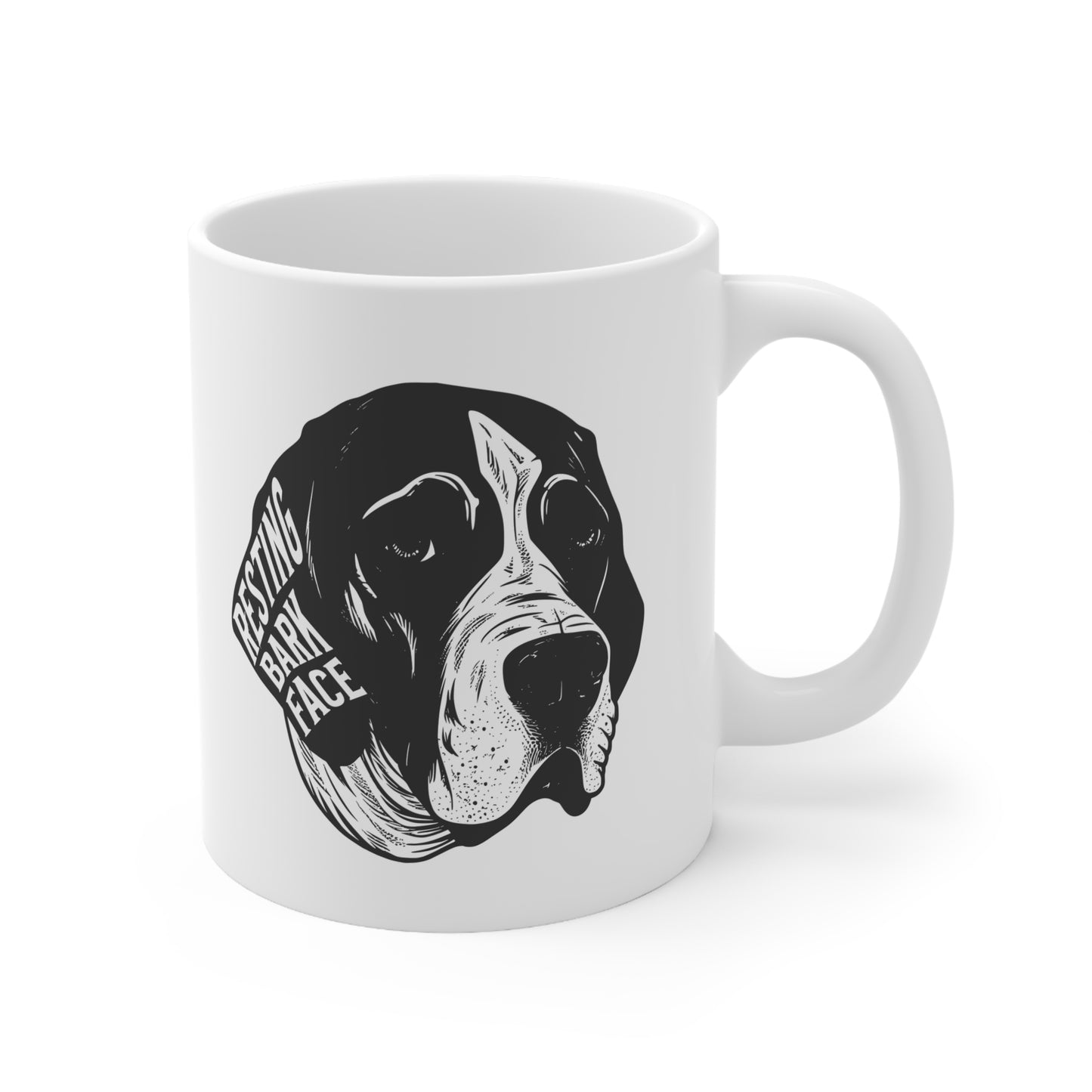 Resting Bark Face- Ceramic Mug 11oz