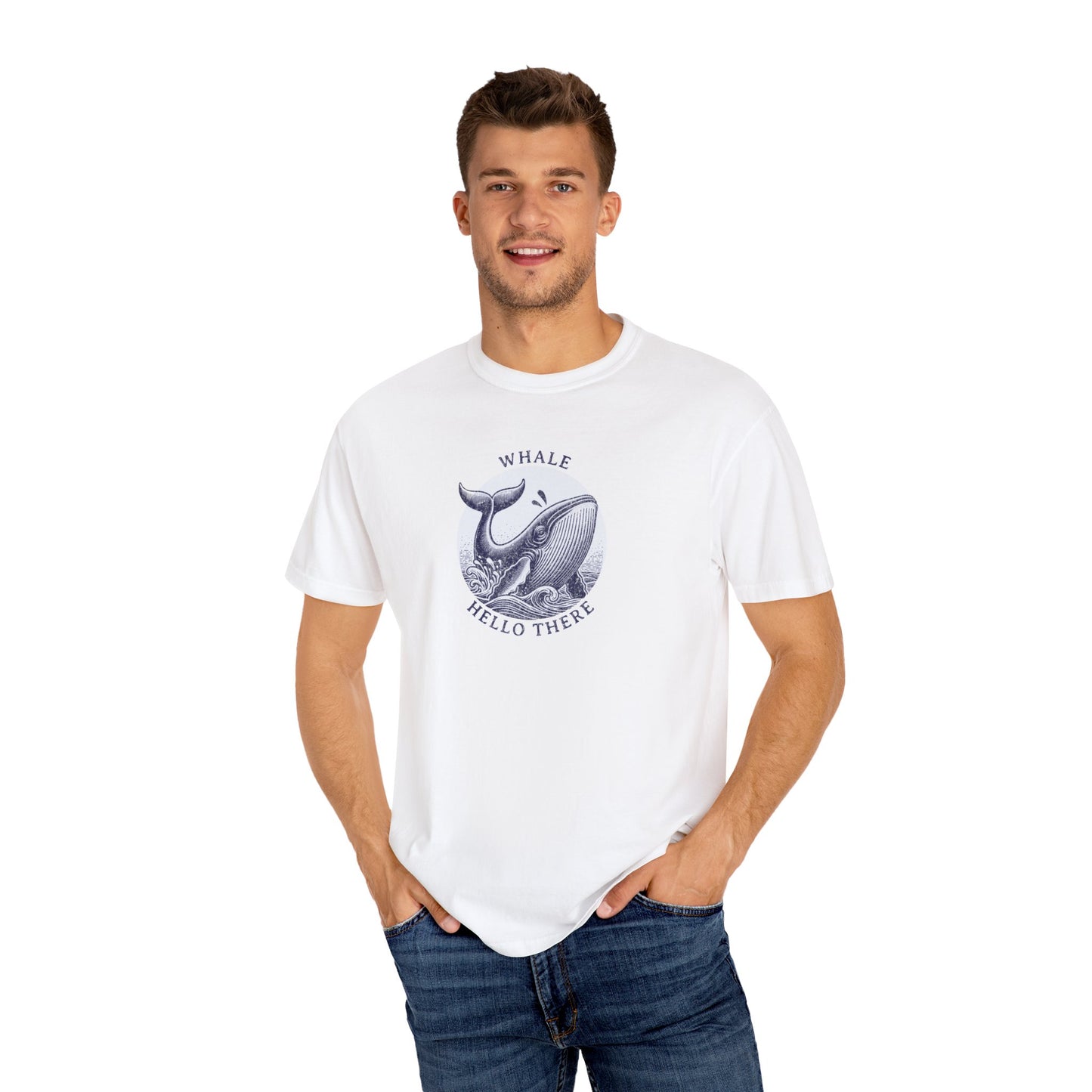 Whale Hello There  - Comfort Colors T-Shirt