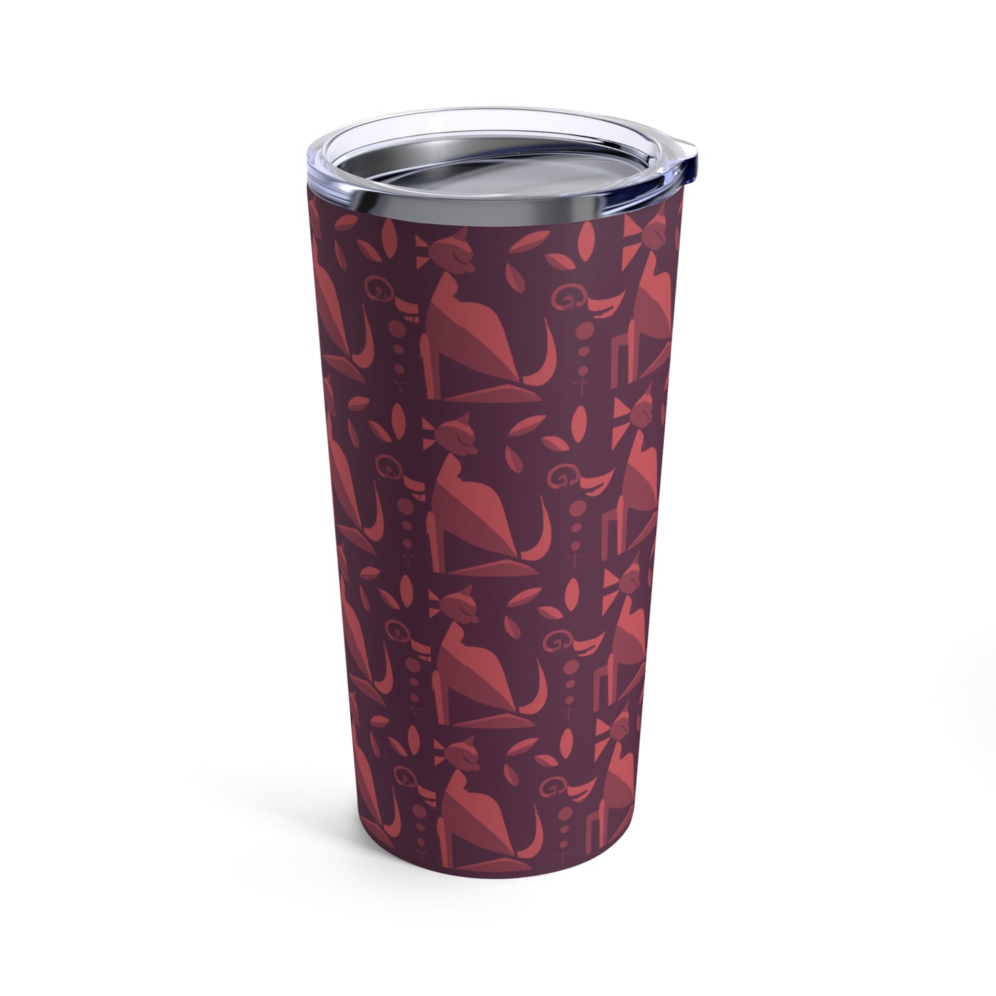 Whiskered Whimsy in Violet - Tumbler 20oz