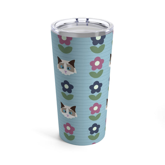 Paws and Petals (Cat Edition) - Tumbler 20oz